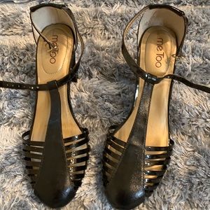 Me Too black paten heels 9 Excellent condition
